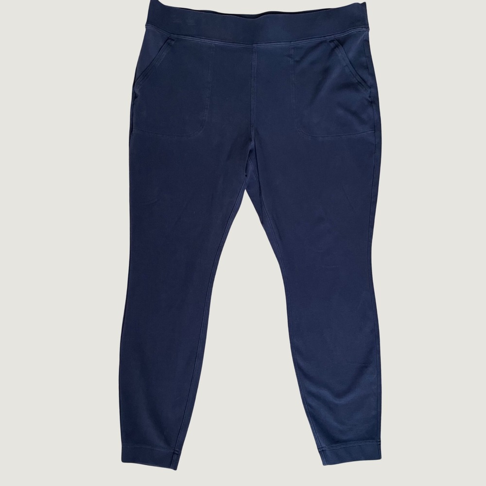 Duluth Trading Company Navy Blue NoGA Yoga Pants Joggers Size XL
